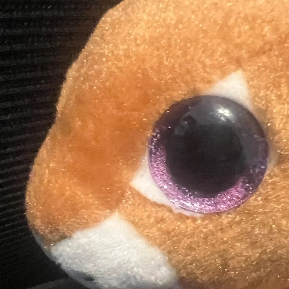 Ty Orange Squirrel Beanie Plush with Fluffy Tail